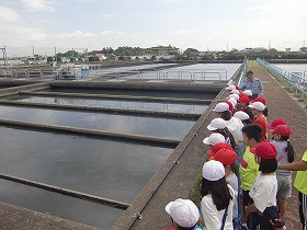9月12日　寒川浄水場。