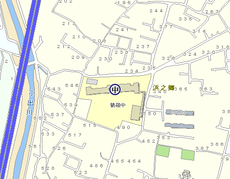 茅ヶ崎市立鶴嶺中学校の地図